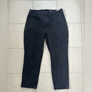 Old Navy Charcoal Sky-Hi Straight Jeans